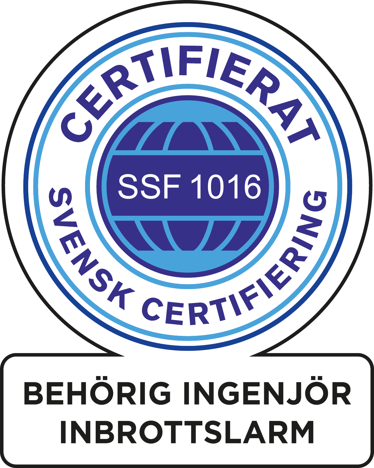 certifikat behörig ingengör